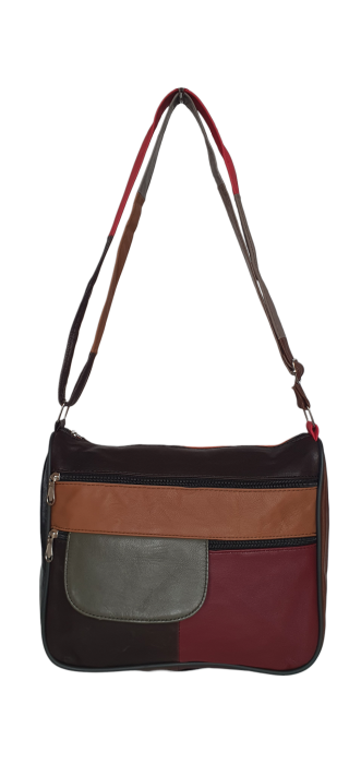 Geanta Dama Piele Naturala Multicolora Ruxandra G04629 [2]