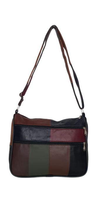 Geanta Dama Piele Naturala Multicolora Ruxandra G04630 [4]