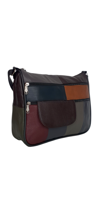 Geanta Dama Piele Naturala Multicolora Ruxandra G04630 [3]