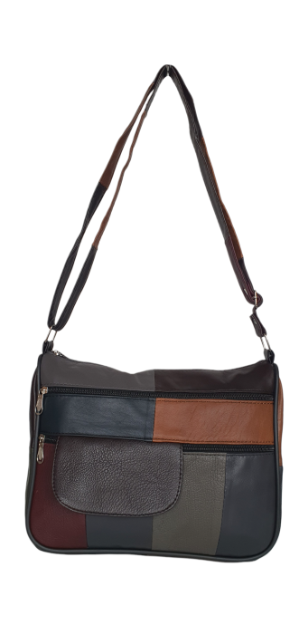 Geanta Dama Piele Naturala Multicolora Ruxandra G04630 [2]