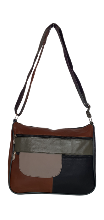 Geanta Dama Piele Naturala Multicolora Ruxandra G04631 [2]