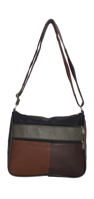 Geanta Dama Piele Naturala Multicolora Ruxandra G04631 [4]