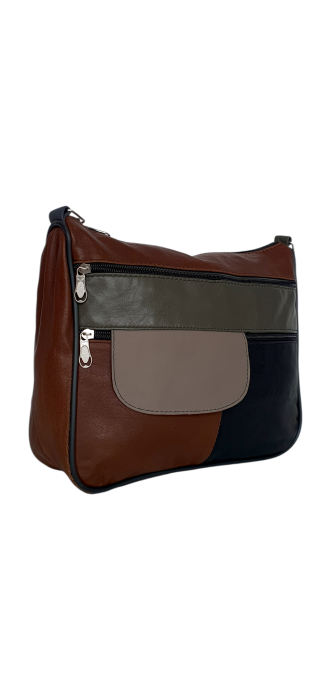 Geanta Dama Piele Naturala Multicolora Ruxandra G04631 [3]