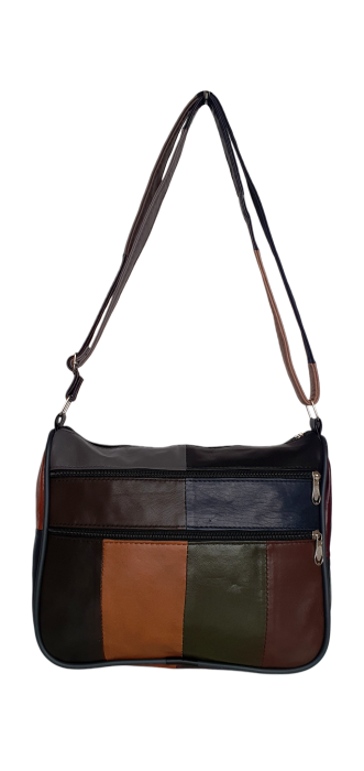 Geanta Dama Piele Naturala Multicolora Ruxandra G04659 [4]