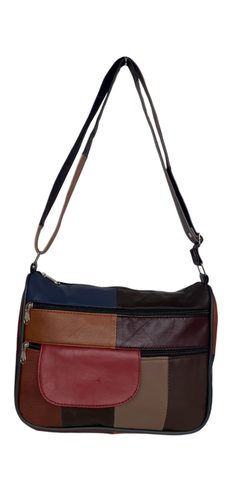 Geanta Dama Piele Naturala Multicolora Ruxandra G04659 [2]