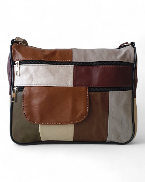 Geanta Dama Piele Naturala Multicolora Ruxandra G04749 [2]