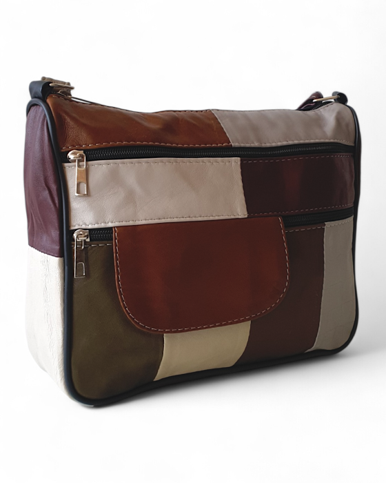 Geanta Dama Piele Naturala Multicolora Ruxandra G04749 [3]