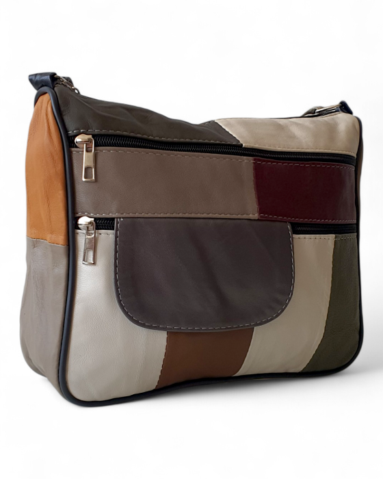 Geanta Dama Piele Naturala Multicolora Ruxandra G04751 [3]