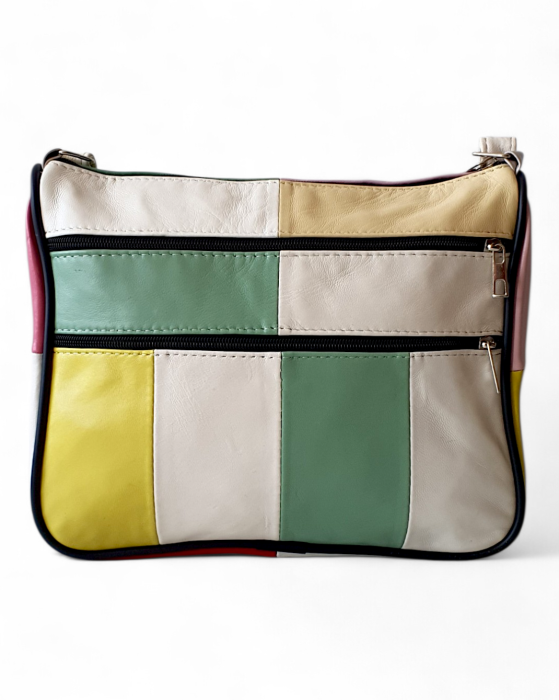 Geanta Dama Piele Naturala Multicolora Ruxandra G04752 [4]