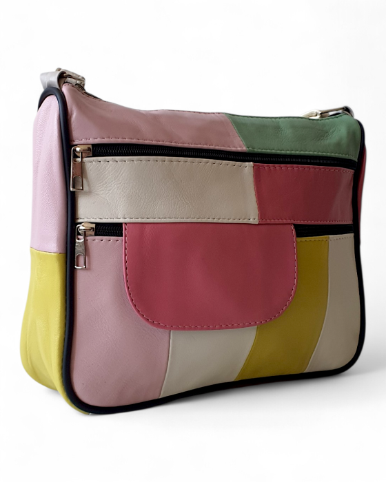 Geanta Dama Piele Naturala Multicolora Ruxandra G04752 [3]