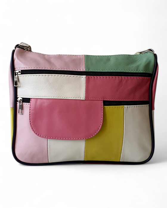 Geanta Dama Piele Naturala Multicolora Ruxandra G04752 [2]