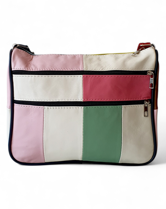 Geanta Dama Piele Naturala Multicolora Ruxandra G04754 [4]
