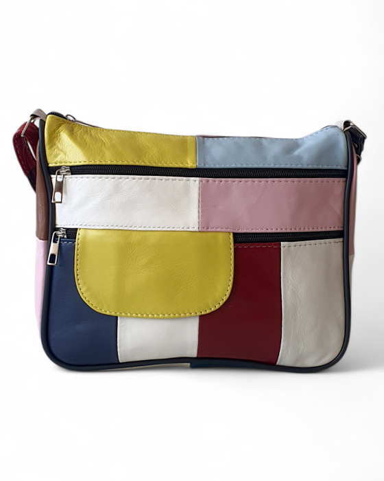 Geanta Dama Piele Naturala Multicolora Ruxandra G04754 [2]
