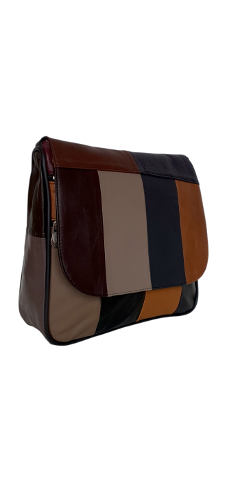 Geanta Dama Piele Naturala Multicolora Svetlana G04606 [3]