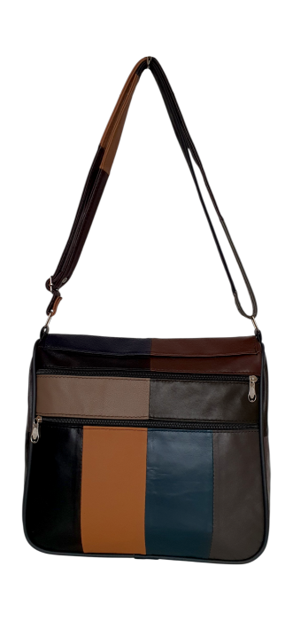 Geanta Dama Piele Naturala Multicolora Svetlana G04606 [4]