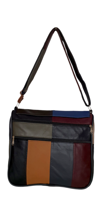 Geanta Dama Piele Naturala Multicolora Svetlana G04608 [4]