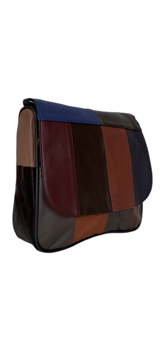 Geanta Dama Piele Naturala Multicolora Svetlana G04608 [3]