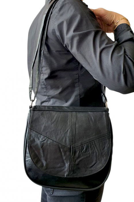 Geanta Dama Piele Naturala Neagra Adriana G04345 [8]