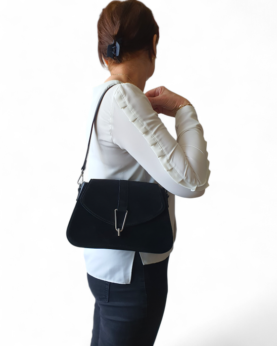 Geanta Dama Piele Naturala Neagra Andreea V. Fabbiano G04746 [7]