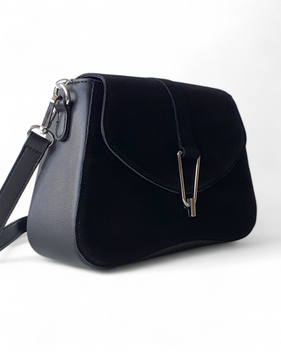 Geanta Dama Piele Naturala Neagra Andreea V. Fabbiano G04746 [3]