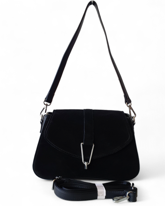 Geanta Dama Piele Naturala Neagra Andreea V. Fabbiano G04746 [2]