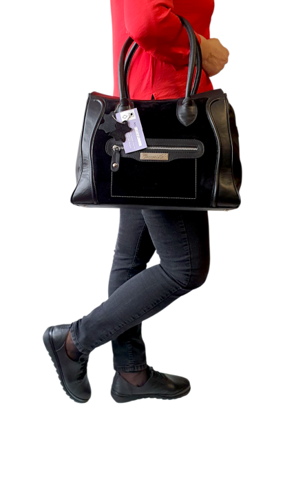 Geanta Dama Piele Naturala Neagra Anelia Corvaris G04563 [8]