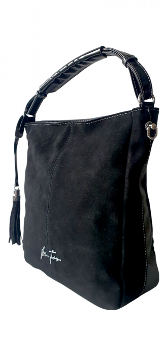 Geanta Dama Piele Naturala Neagra Dorotea G03990 [3]