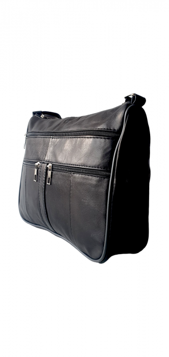 Geanta Dama Piele Naturala Neagra Ero G03659 [3]