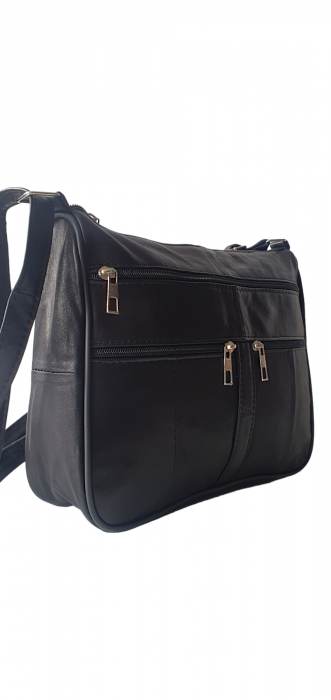 Geanta Dama Piele Naturala Neagra Ero G03659 [2]