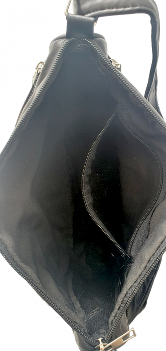 Geanta Dama Piele Naturala Neagra Ero G03659 [8]