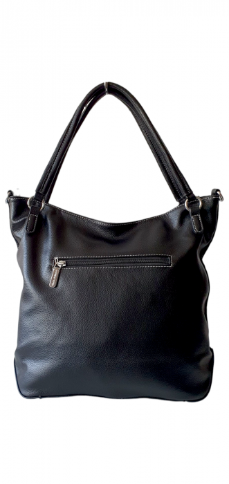 Geanta Dama Piele Naturala Neagra Flexy G03255 [4]