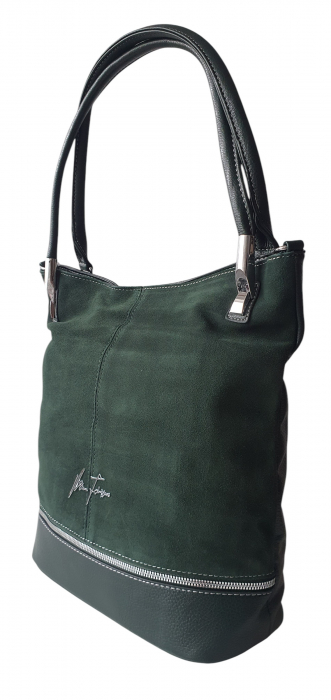 Geanta Dama Piele Naturala Verde Alina G04119 [3]