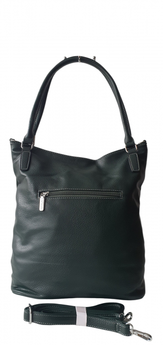 Geanta Dama Piele Naturala Verde Alina G04119 [4]