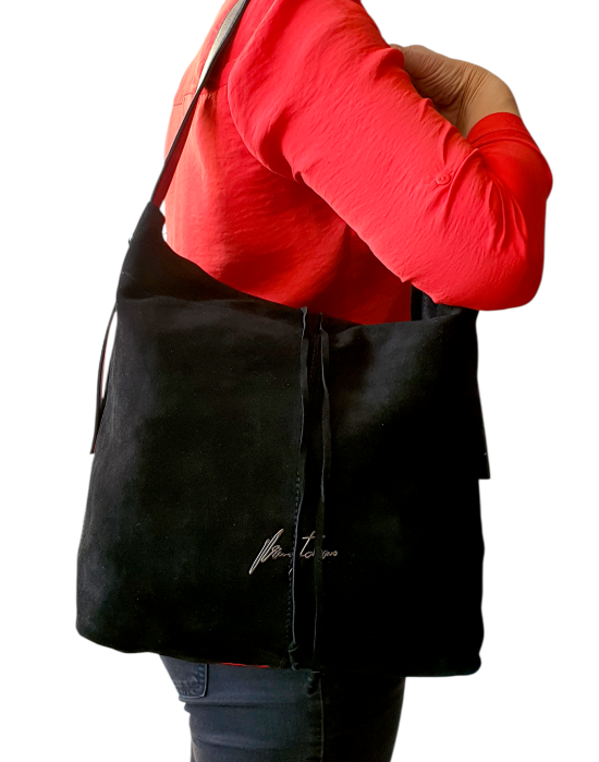 Geanta Dama Piele Naturala Neagra Ilia V. Fabbiano G04575 [7]