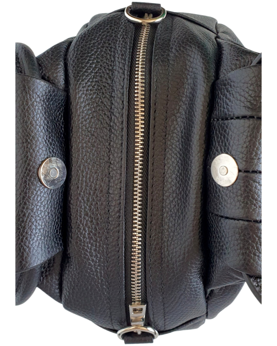 Geanta Dama Piele Naturala Neagra Ilinca G04579 [5]