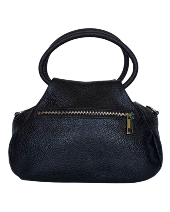 Geanta Dama Piele Naturala Neagra Ilinca G04579 [4]