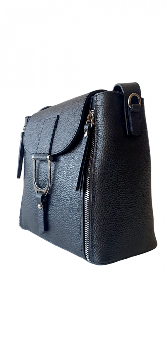 Geanta Dama Piele Naturala Neagra Ionelia G03872 [3]