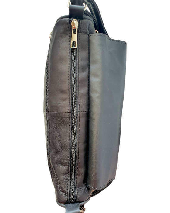 Geanta Dama Piele Naturala Neagra Magda G04523 [6]