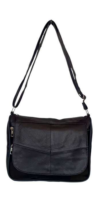 Geanta Dama Piele Naturala Neagra Magda G04523 [2]