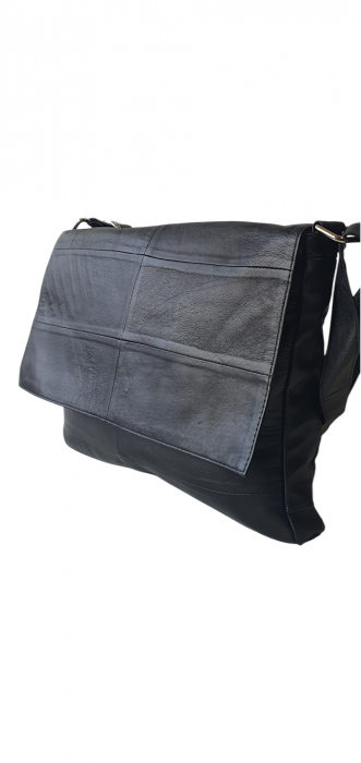 Geanta Dama Piele Naturala Neagra Mirela G04090 [3]