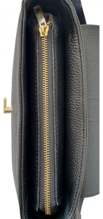 Geanta Dama Piele Naturala Neagra Mona G04017 [5]