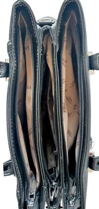 Geanta Dama Piele Naturala Neagra Olga G04139 [7]