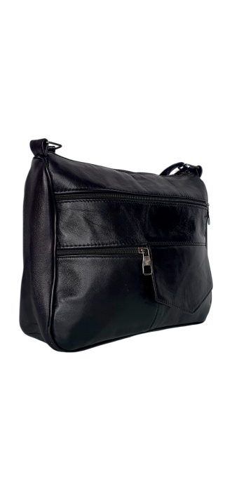 Geanta Dama Piele Naturala Neagra Ruth G04643 [3]