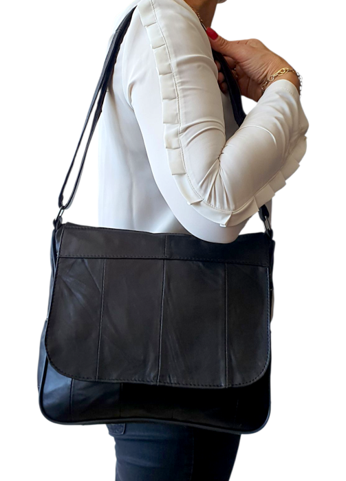 Geanta Dama Piele Naturala Neagra Svetlana G04474 [7]
