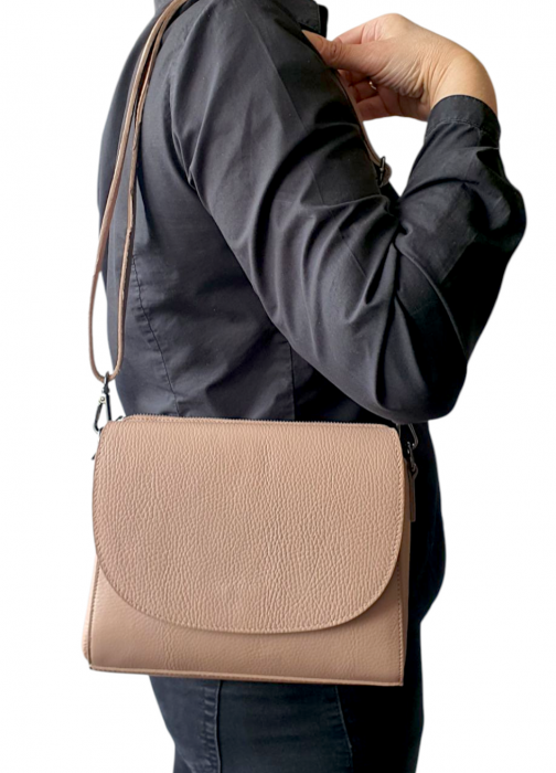 Geanta Dama Piele Naturala Nude Caterina G04283 [7]