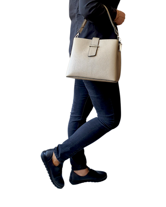 Geanta Dama Piele Naturala Grej Irelia V. Fabbiano G04741 [7]