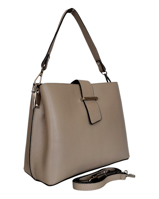 Geanta Dama Piele Naturala Grej Irelia V. Fabbiano G04741 [3]