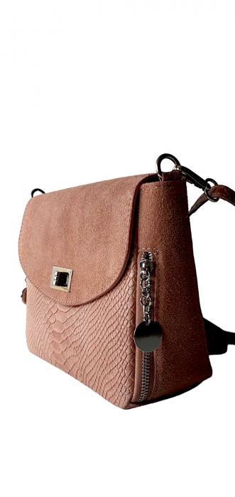 Geanta Dama Piele Naturala Nude Lola G03488 [3]