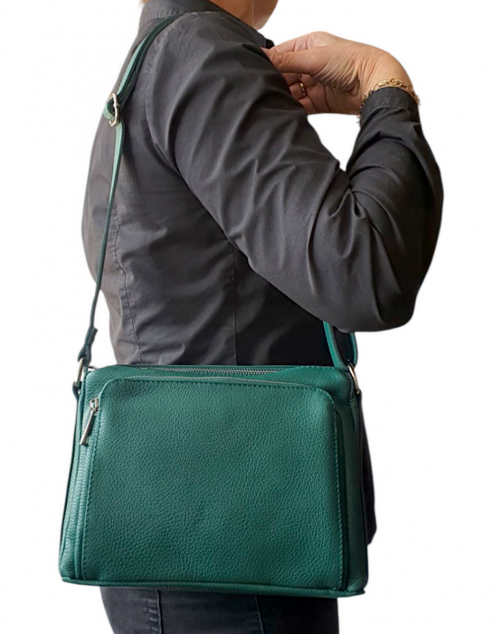 Geanta Dama Piele Naturala Turquoise Eca G04143 [8]