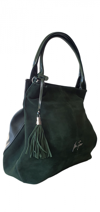 Geanta Dama  Piele Naturala Verde Anca G03951 [2]